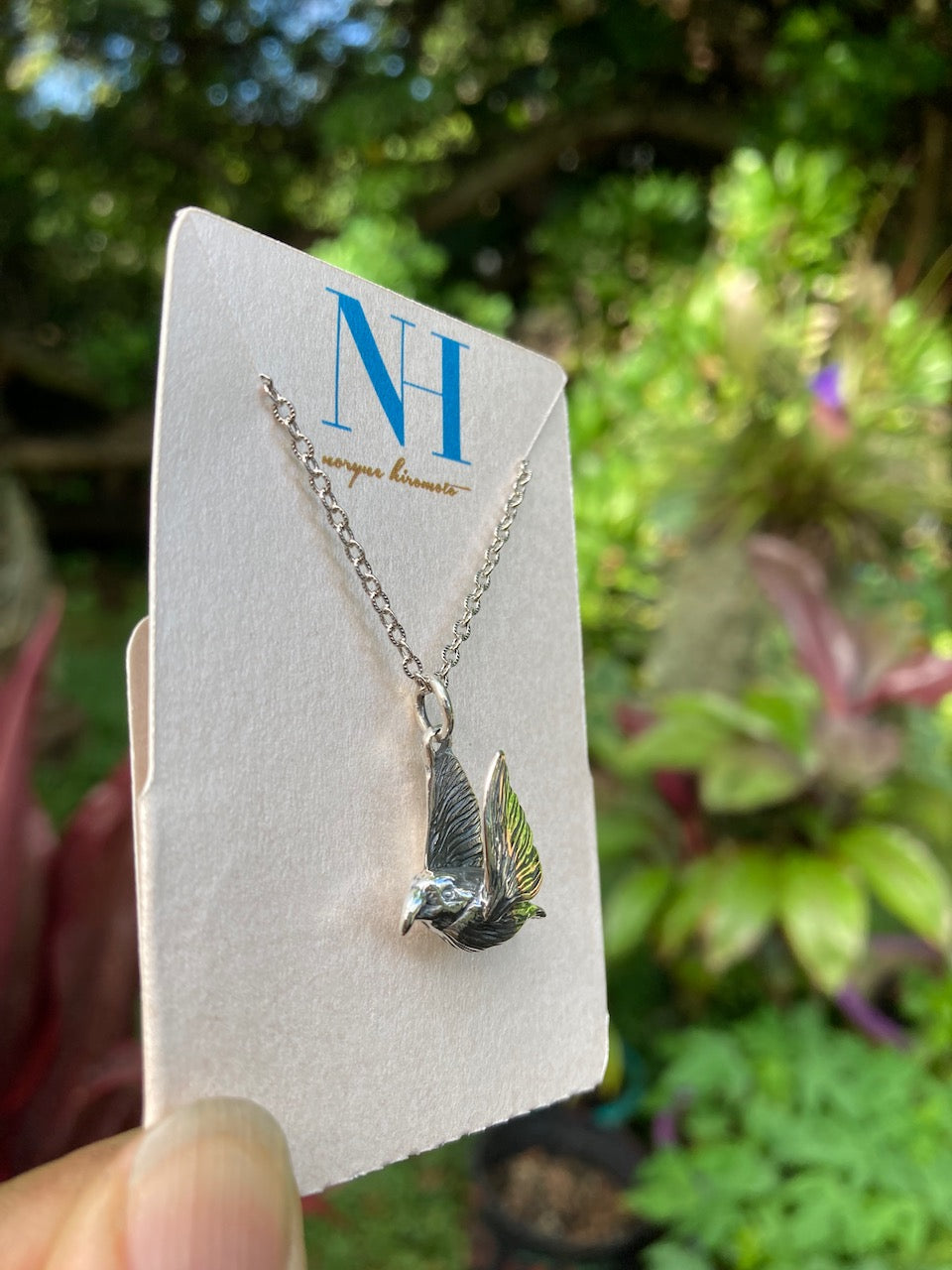 Flying Kiwikiu - Maui Parrotbill Pendant