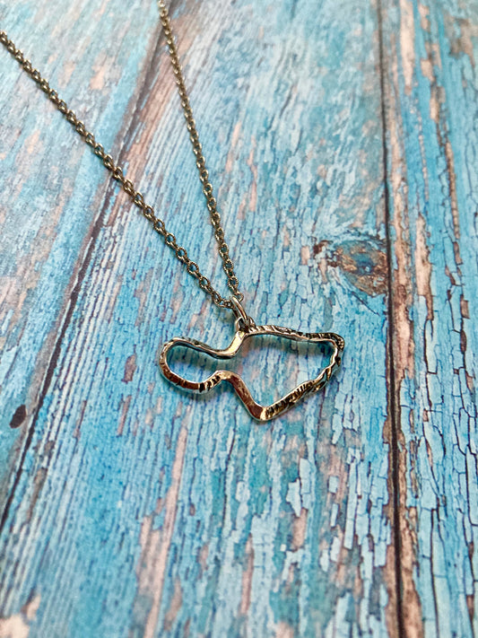 Maui Island Coastline Pendant