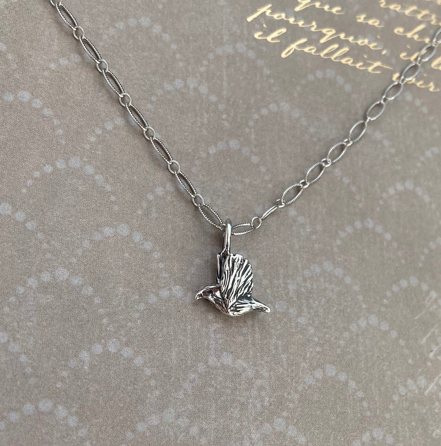 Flying 'Apapane Bird Necklace