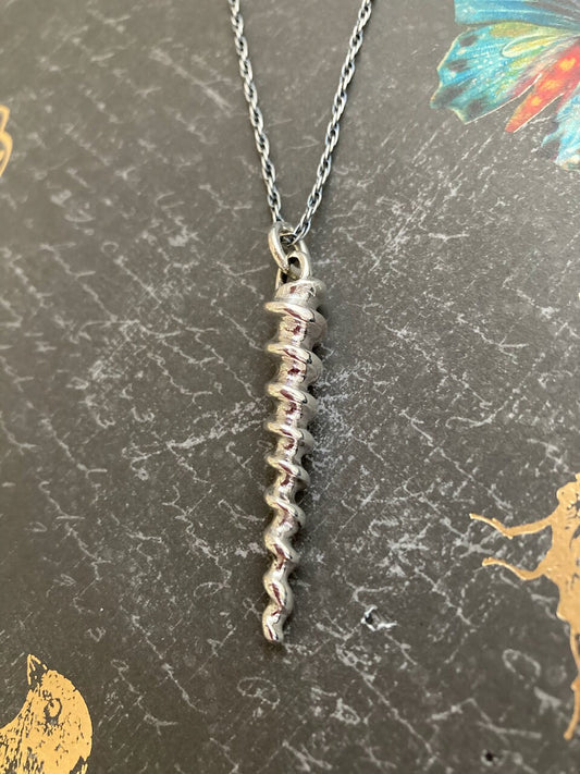 Unicorn Horn Pendant in Solid Sterling Silver