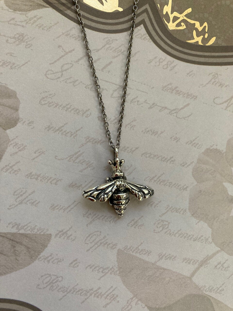 Queen Bee Pendant Sterling Silver