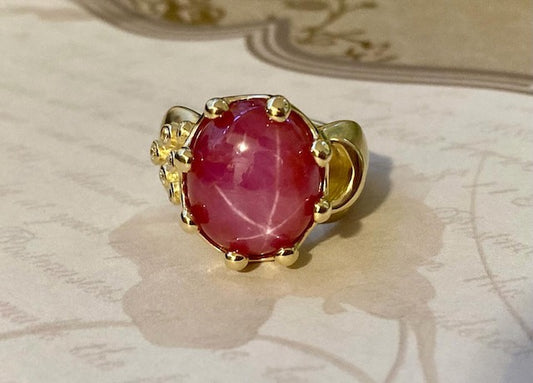 Star Sapphire Goddess Ring