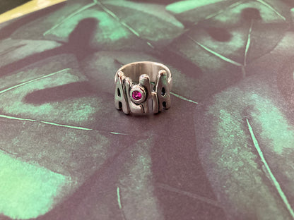 ALOHA Ring with Topaz