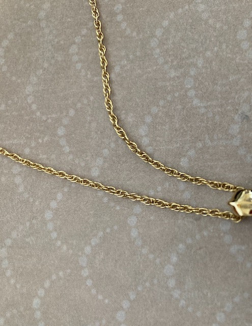 18k Gold Rope Chain 18"