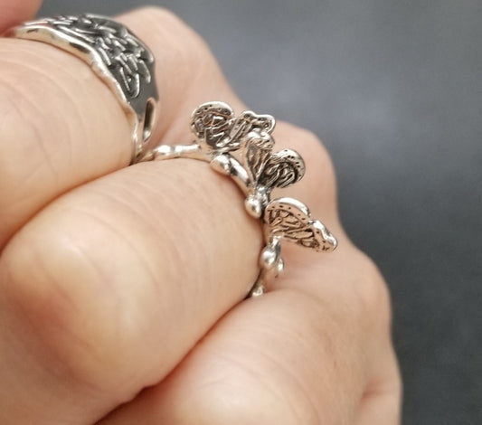 Trinity Monarch Butterfly Wing Ring