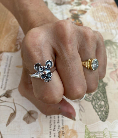 Miss Mouse Skully Skull Ring