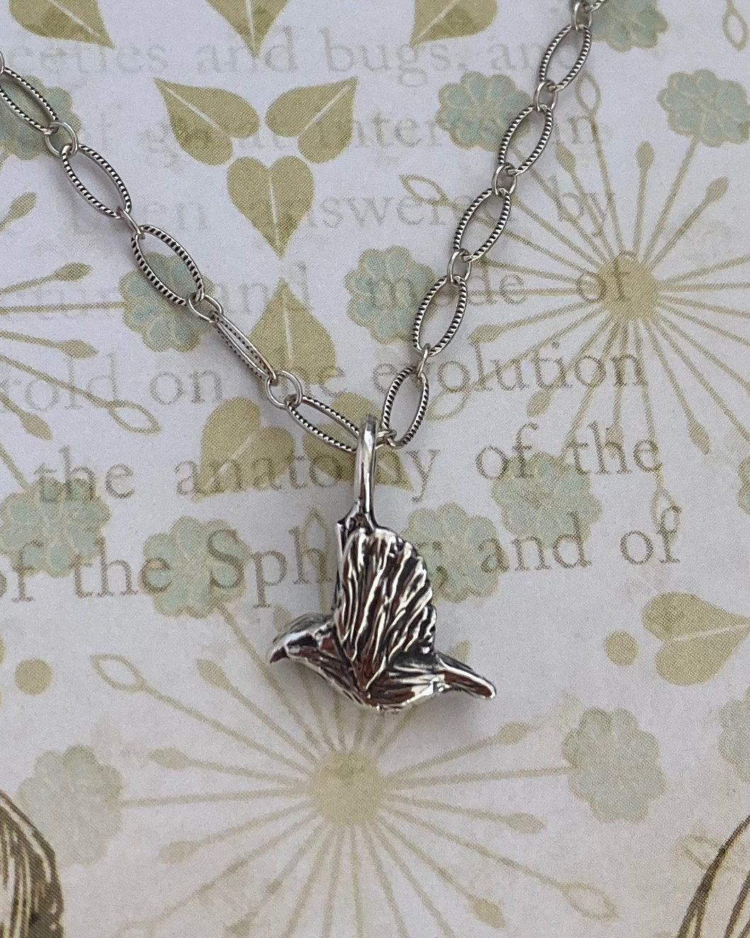 Flying 'Apapane Bird Necklace