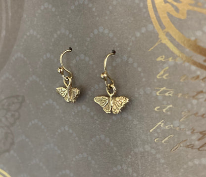 18k Gold Kamehameha Butterfly Earrings