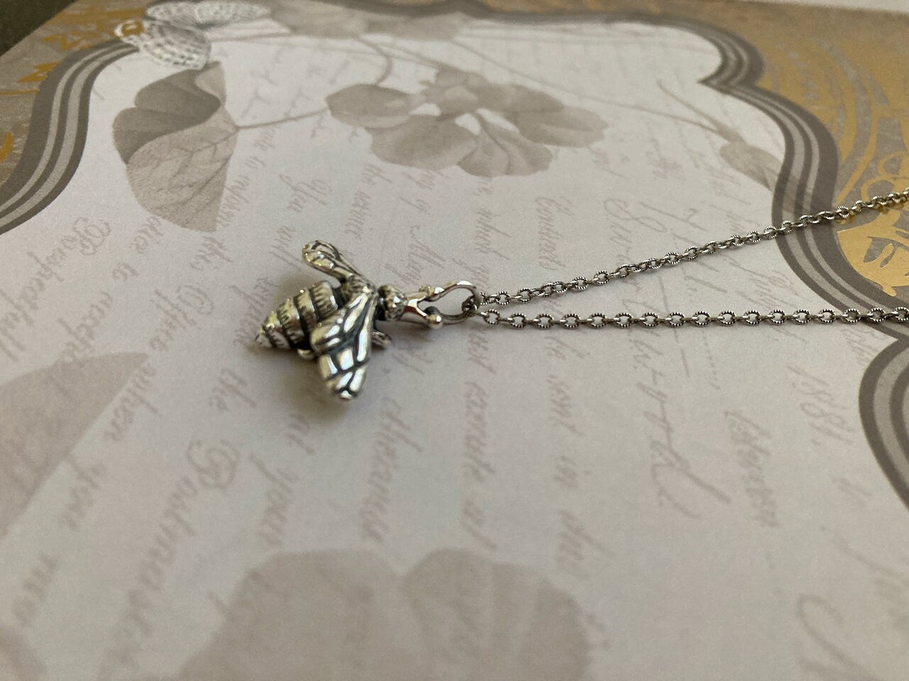 Queen Bee Pendant Sterling Silver