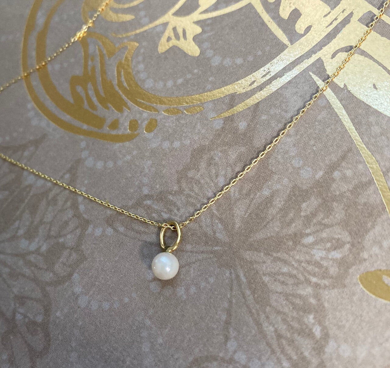 Baby Akoya Cultured Saltwater Pearl Pendant 14k Gold