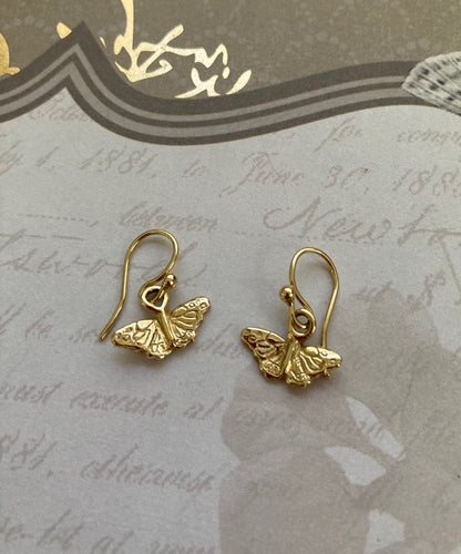 18k Gold Kamehameha Butterfly Earrings