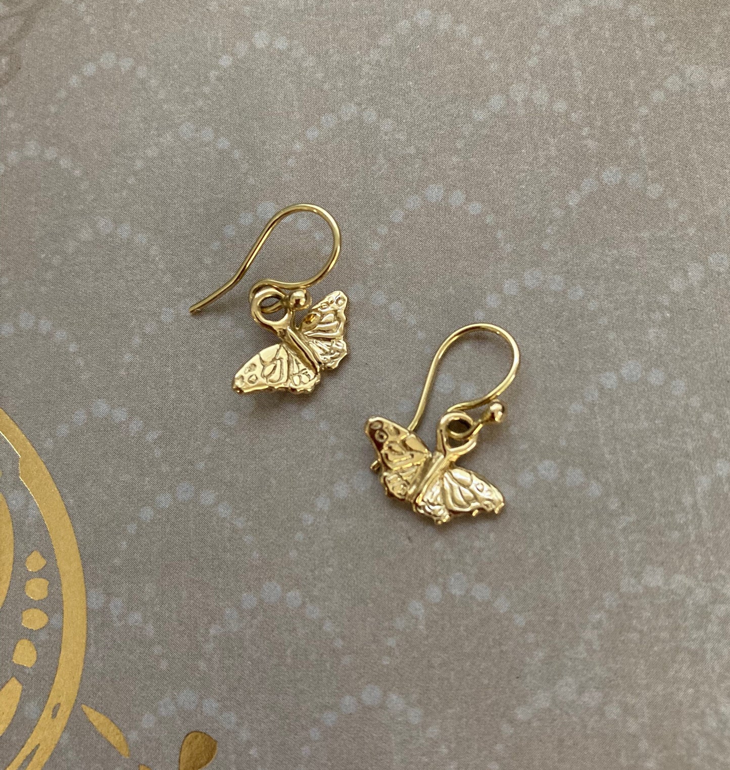 18k Gold Kamehameha Butterfly Earrings