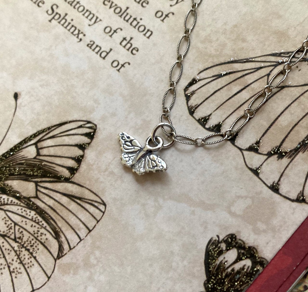 Kamehameha Butterfly Pendant in Sterling Silver