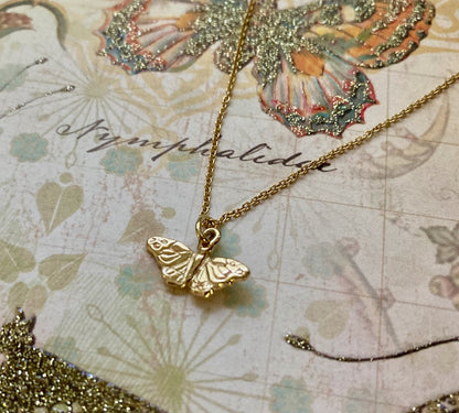 Kamehameha Butterfly Pendant in 18k Gold