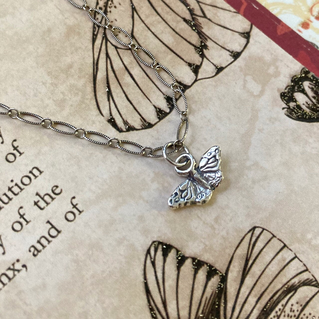 Kamehameha Butterfly Pendant in Sterling Silver