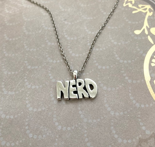 NERD Pendant in Sterling Silver